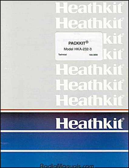 Heathkit HKA-232-3 Operation and Technical Manual - Click Image to Close